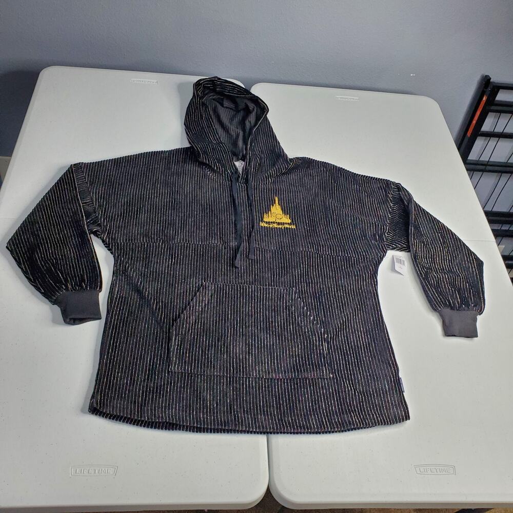 NEW Disney Parks 50th Anniversary Black Gold Spirit Jersey Hoodie Adult Large L
